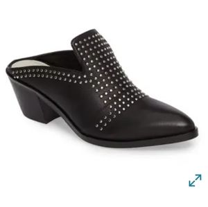1. State Lon Leather Casual Studded Loafer Mule